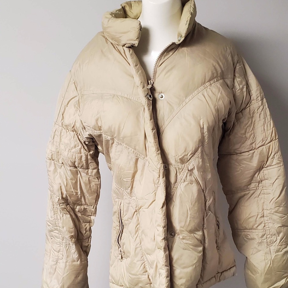 Women Naff Naff Coat Tan Size Large